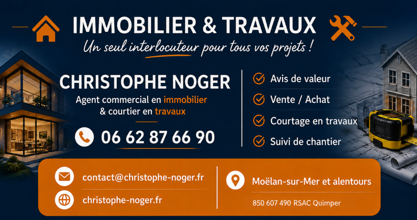 Christophe Noger - Moëlan Immobilier & Travaux