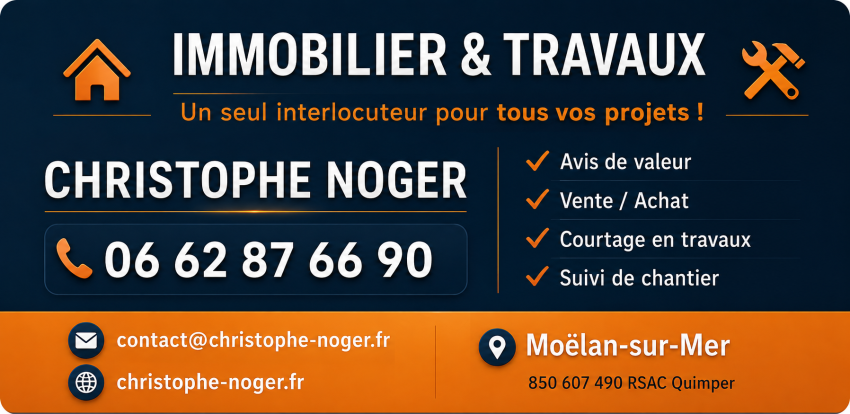 Christophe Noger - Moëlan Immobilier & Travaux