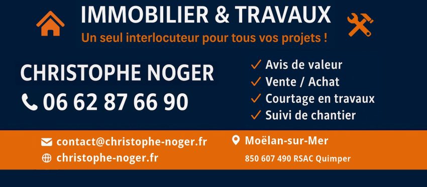 Logo Christophe Noger - Moëlan Immobilier & Travaux