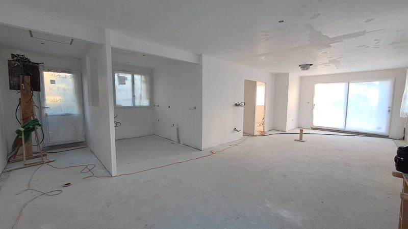 Travaux à Moëlan, agencement intérieur